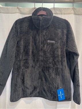 Columbia Gray Plush Full-Zip Fleece Jacket NEW with tags NWT